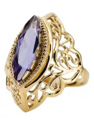 Vintage Žiedas Alksandritas 14k geltono aukso vrc017y